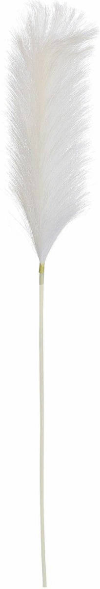 Mica Decorations pluimgras losse steel/tak - wit - 104 cm - decoratie kunst pluimen - Kunsttakken