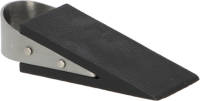 Esschert Design Esschert deurstopper/deurwig - rvs/rubber - zwart -A anti-slip -A 12 x 5 x 3 cm - Deurstoppers