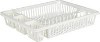 Excellent Houseware Afdruiprek - wit - 46 x 36,5 x 8 cm - Afwasrek - Afdruiprekken