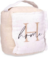 Giftdeco r Deurstopper - 1 kilo - beige - canvas - Home -A 14,5 x 16 x 19 cm - Deurstoppers