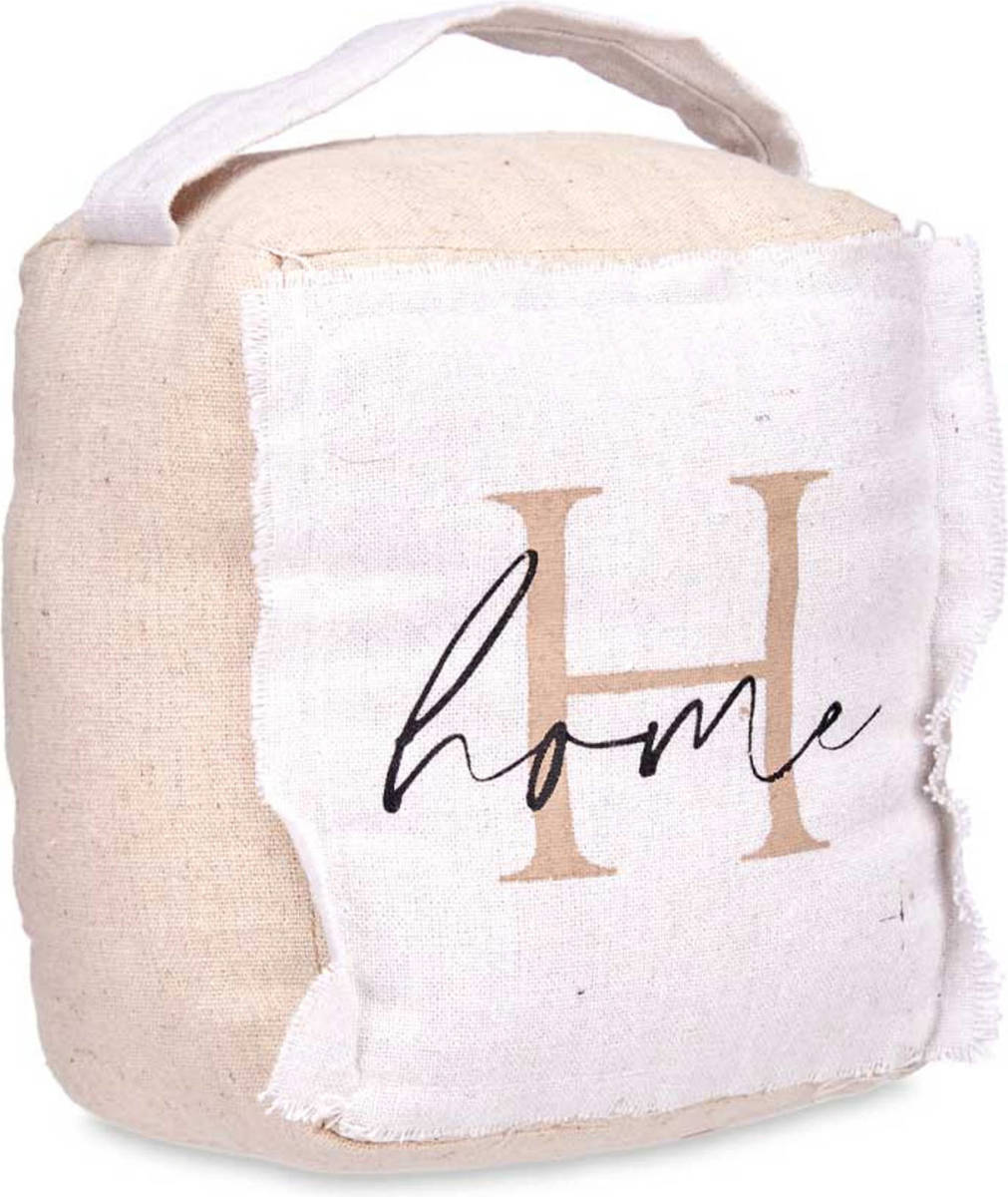 Giftdeco r Deurstopper - 1 kilo - beige - canvas - Home -A 14,5 x 16 x 19 cm - Deurstoppers