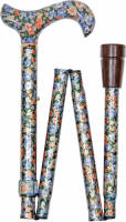 Classic Canes Opvouwbare Wandelstok - Herfst Goud - Aluminium - Derby Handvat - Lengte 82 - 92 cm