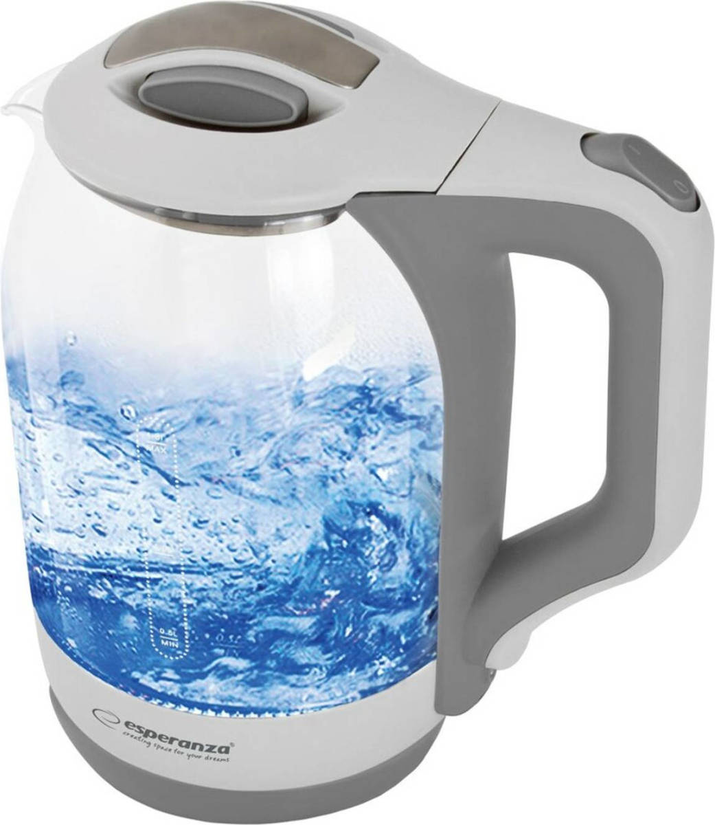 Waterkoker Esperanza EKK025W Wit Glas Plastic 1500 W 1,7 L