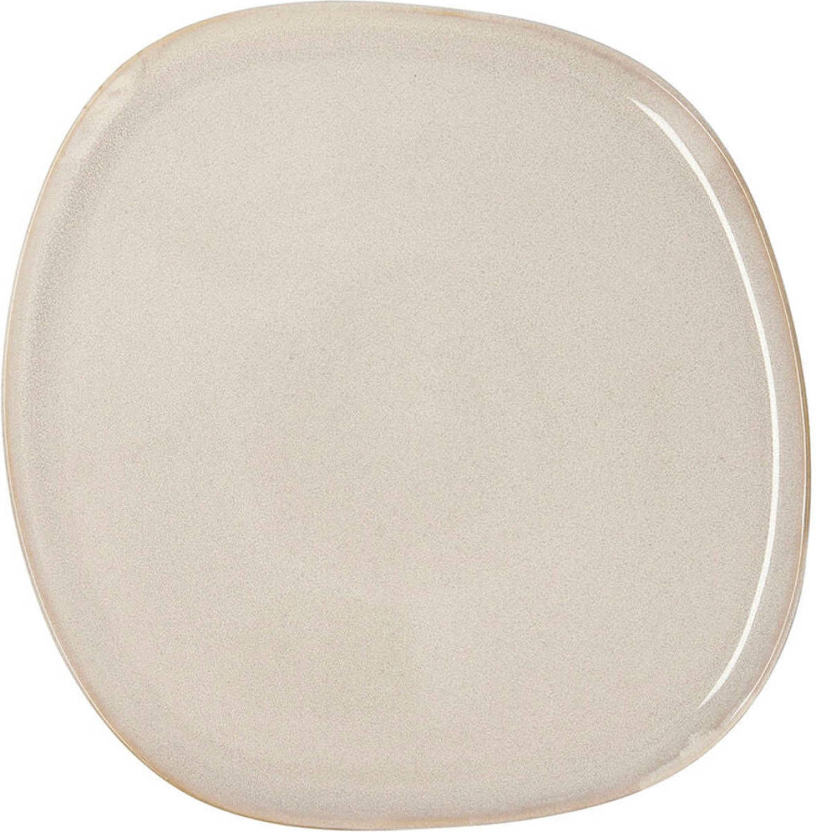 Eetbord Bidasoa Ikonic Wit Keramisch 26,5 x 25,7 x 1,5 cm (4 Stuks) (Pack 4x)