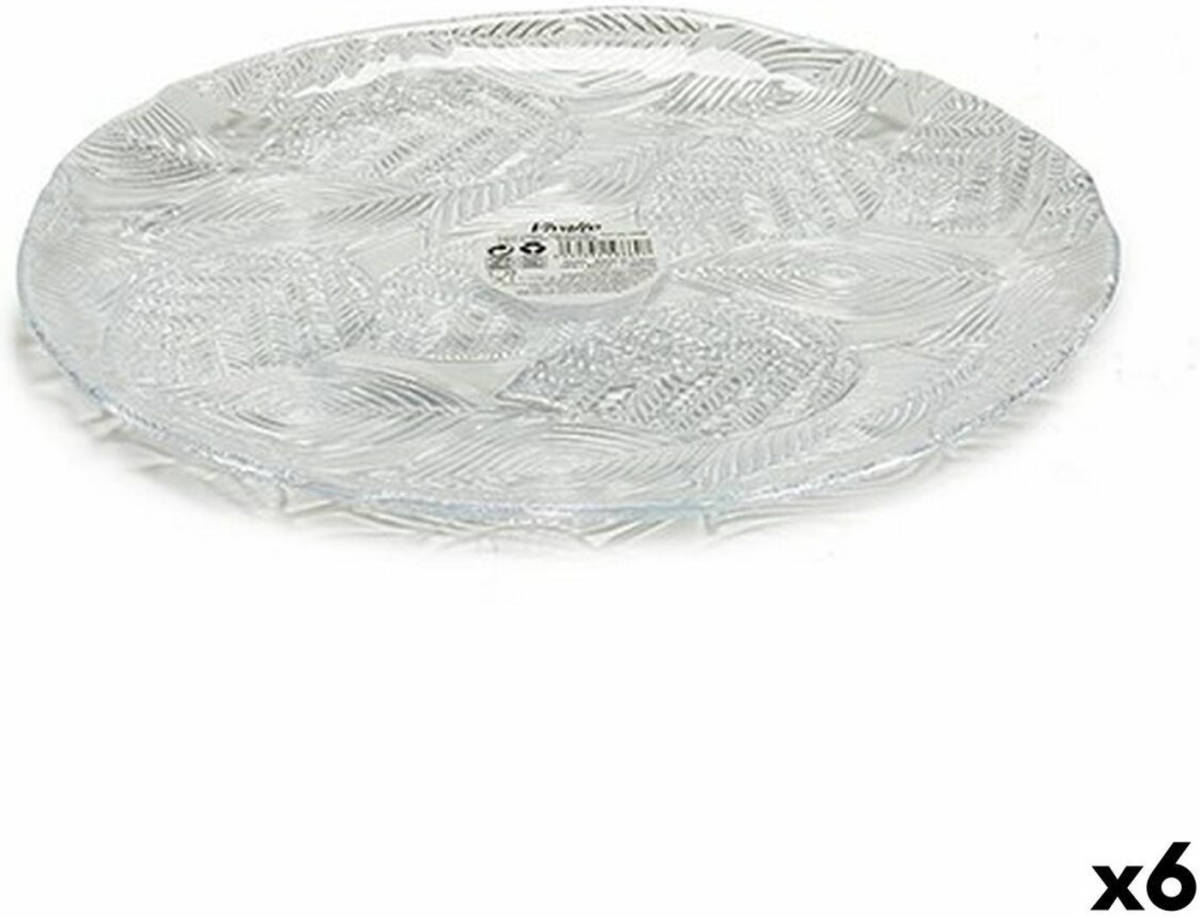 Vivalto Eetbord Tirolo Transparant Glas 27,5 x 1,7 x 27,5 cm (6 Stuks)
