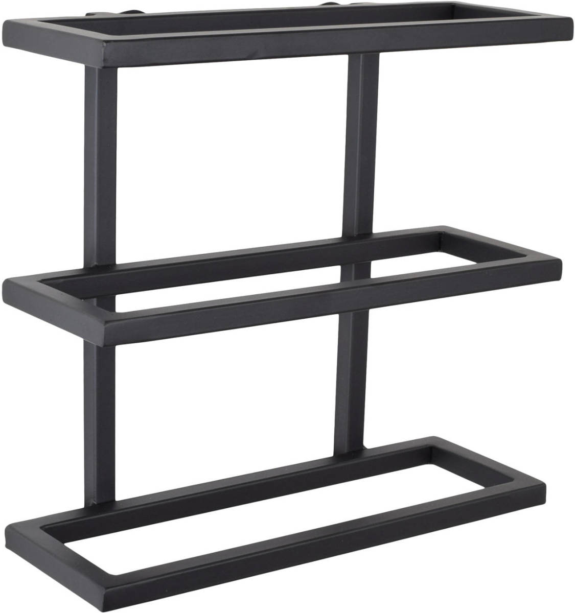 Loft42 Pinot Wandwijnrek - 3 flessen - Metaal - Zwart - 26x27x11