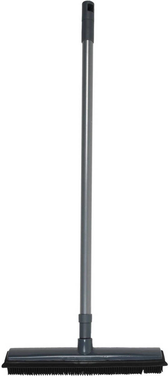 Benson Rubberen bezem - Telescopische steel - 68/120 cm - rubber/metaal - Bezem