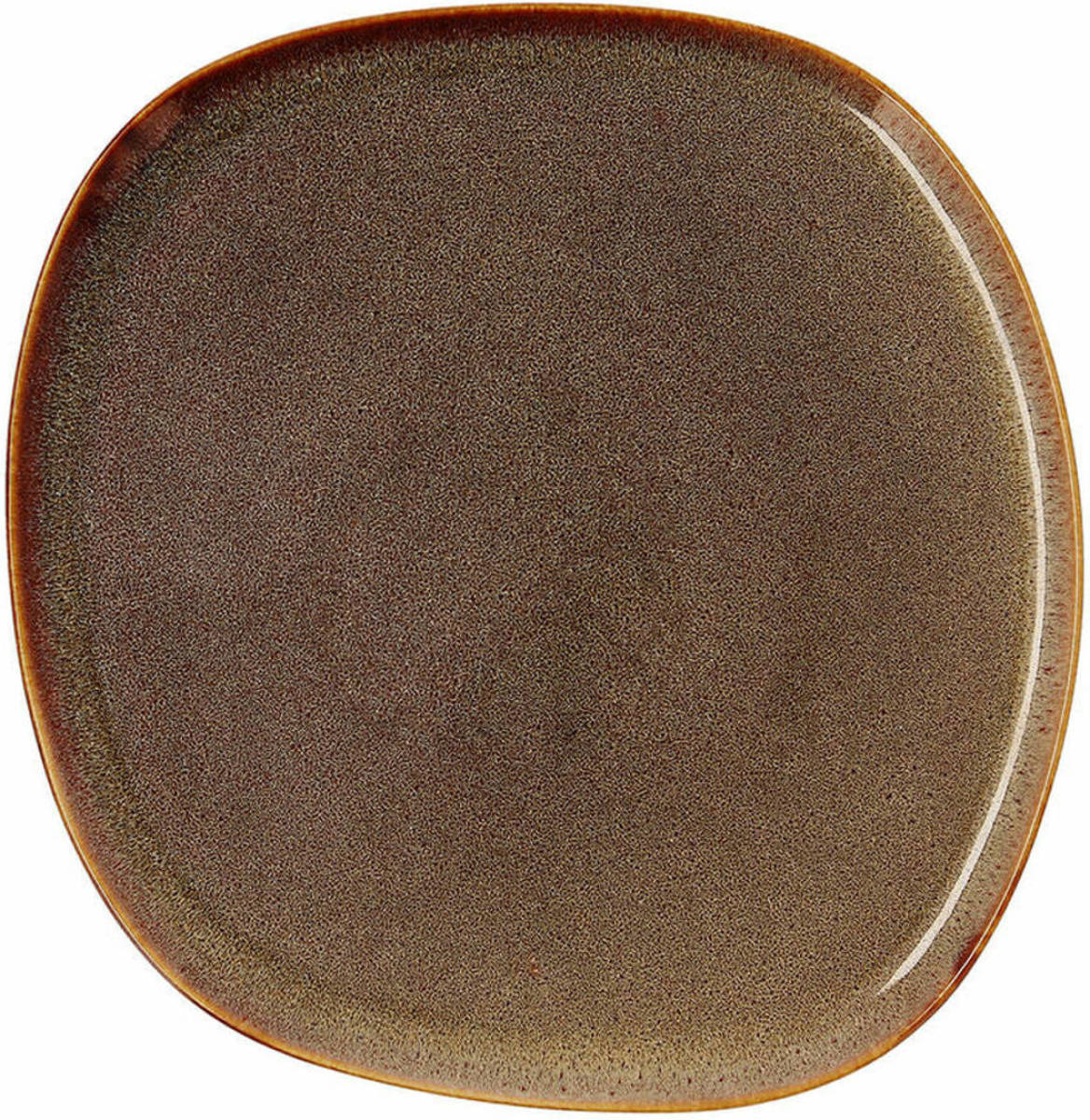 Eetbord Bidasoa Ikonic Bruin Keramisch 26,5 x 25,7 x 1,5 cm (4 Stuks) (Pack 4x)