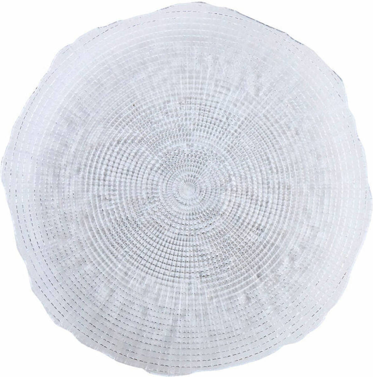 Eetbord Quid Boreal Transparant Glas Ø 28 cm (6 Stuks) (Pack 6x)