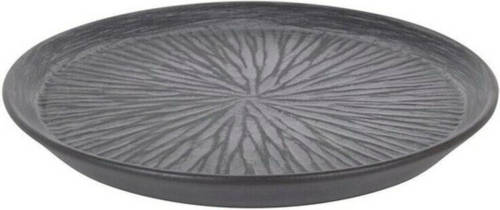 Eetbord Inde Stoneware Lotus Porselein Zwart