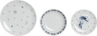 Serviesset DKD Home Decor Blauw Wit Porselein 18 Onderdelen 27 x 27 x 3 cm