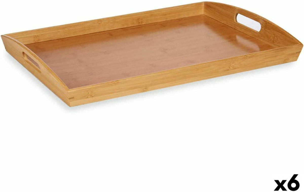 Kinvara Dienblad Bruin Bamboe 38 x 6 x 58 cm (6 Stuks)