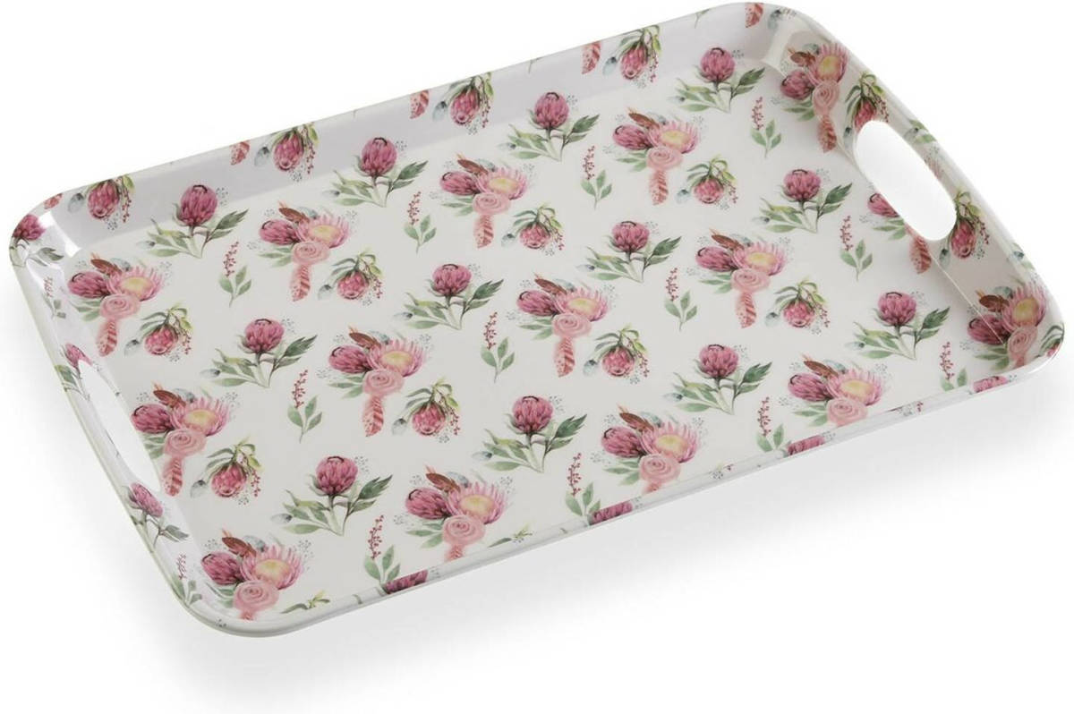 Dienblad Versa Blommor 31 x 3 x 46,2 cm Melamine