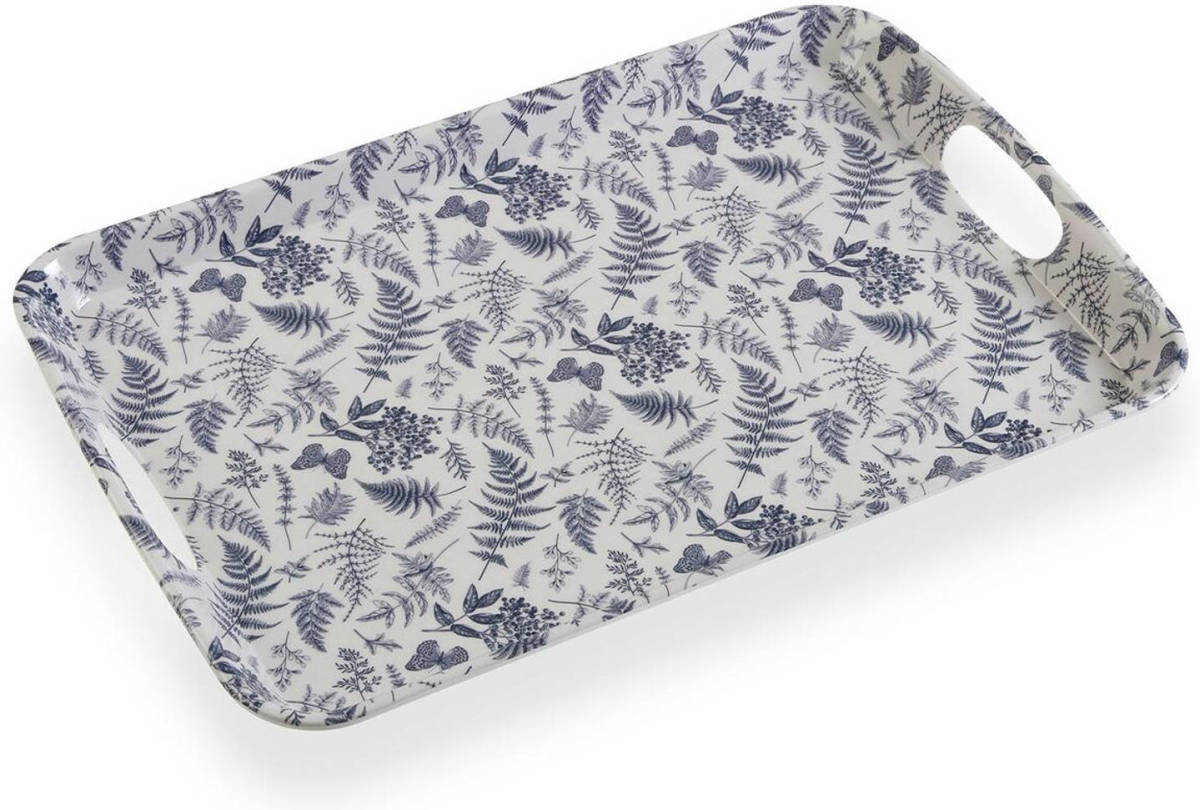 Dienblad Versa Lakens Blauw 31 x 3 x 46,2 cm Melamine