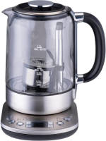 Alpina Waterkoker met Theemand - 1.7 L - 2200 W - Waterketel - Warmhoudmodus - Digitaal Display - RVS - Glas