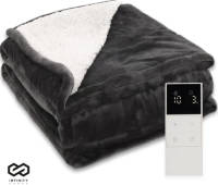 Infinity Goods Elektrische Deken - Warmtedeken - 2-Persoons - 180 x 160 cm - Met Timer - Bovendeken - Fleece - Antraciet