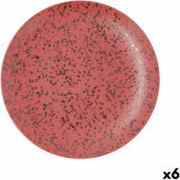 Eetbord Ariane Oxide Rood Keramisch Ø 31 cm (6 Stuks)