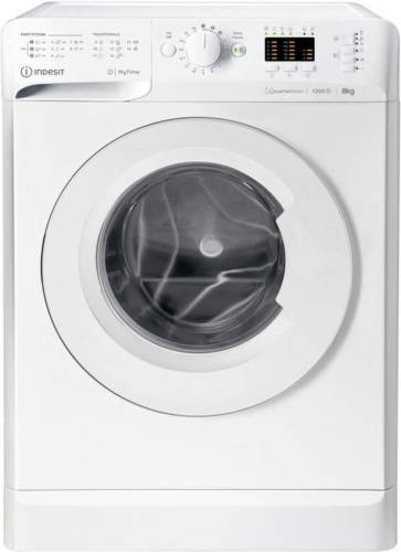 Indesit MTWA81295WEU MyTime patrijspoort wasmachine - 8 kg - Inductie - L60cm - 1200 tpm - Klasse B - Wit