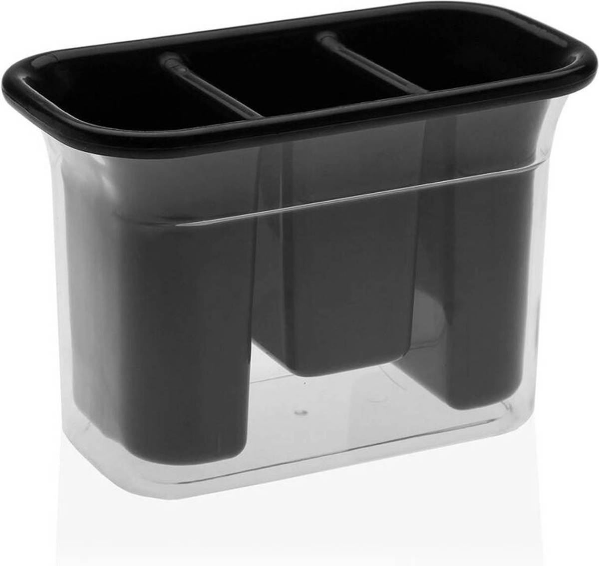 Bestek afdruiper Versa Zwart polyestyreen Polypropyleen (14 x 10 x 20 cm)