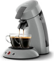 Philips SENSEO ORIGINAL koffiepadmachine HD6553/71, Aromabooster, Crema Plus (dichter schuim), 1 tot 2 kopjes, Grijs