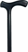 Gastrock Houten Wandelstok - Beukenhout - Zwart - Fritz handvat - Voor heren en dames - Lengte 94 cm