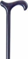 Classic Canes Houten Wandelstok - Beukenhout - Marineblauw - Derby handvat - Voor heren en dames - Lengte 89 cm