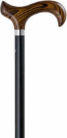 Gastrock Verstelbare Wandelstok - Zwart - Aluminium - Derby handvat - Lengte 75 - 100 cm