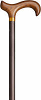 Gastrock Verstelbare Wandelstok - Brons - Aluminium - Derby handvat - Lengte 75 - 100 cm
