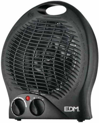 Verticale verwarming EDM Zwart 1000-2000 W