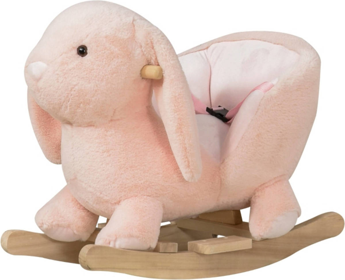 Zenzee Hobbeldier - Hobbelpaard - Schommelpaard - Schommelstoel voor Kinderen - Speelgoed - L60 x B33 x H45 cm