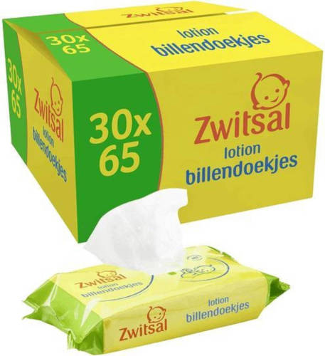 Zwitsal Lotion - 1950 Billendoekjes / Babydoekjes (30x65 stuks)