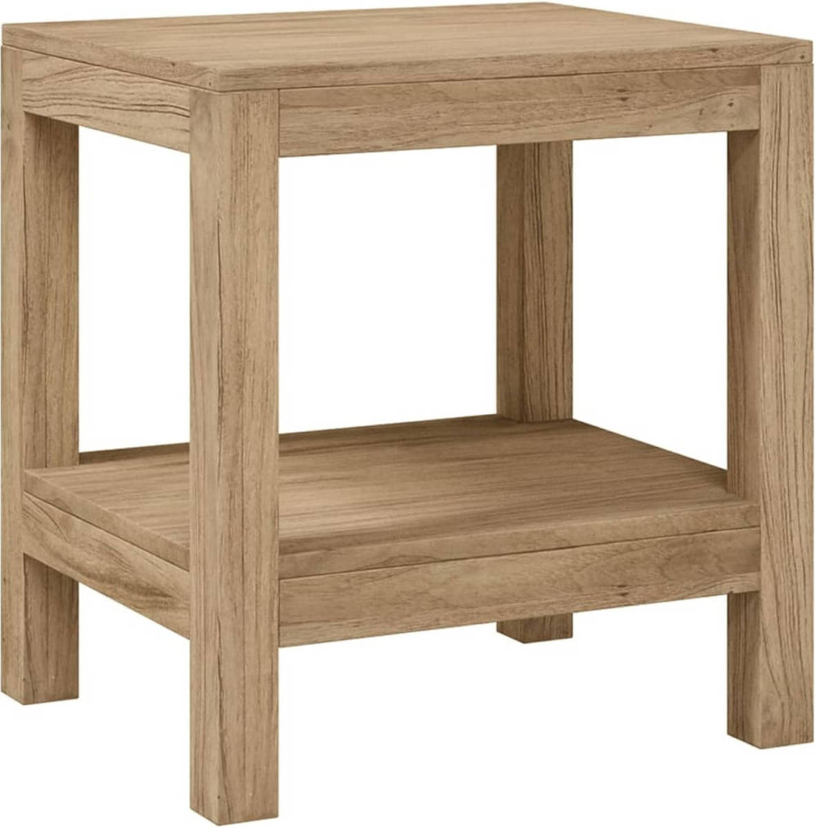 VidaXL Douchekrukje 45x35x45 cm massief teakhout