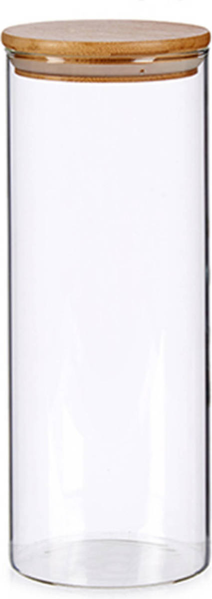Vivalto Glazen luxe keuken voorraadpot/voorraadbus 1800 ml - Voorraadpot
