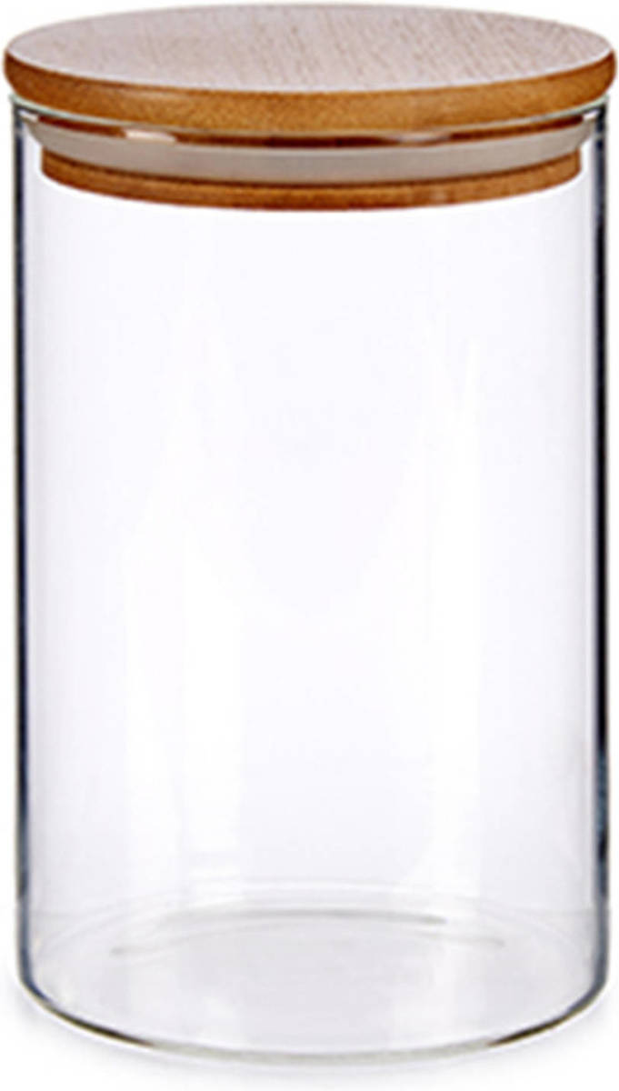 Vivalto Glazen luxe keuken voorraadpot/voorraadbus 1085 ml - Voorraadpot