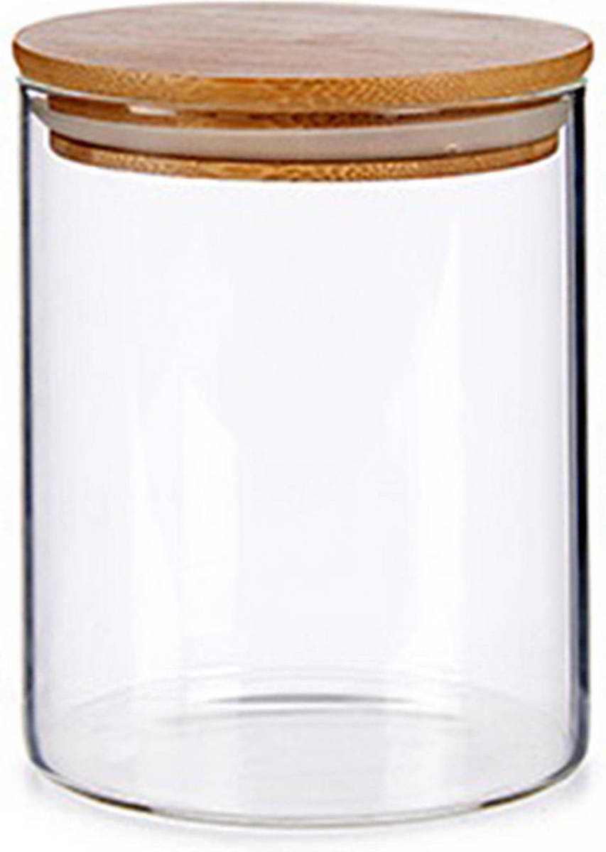 Vivalto Glazen luxe keuken voorraadpot/voorraadbus 870 ml - Voorraadpot
