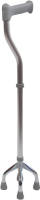 Aidapt - wandelstok - 4 poot - afstand poten 12 cm - verstelbaar 71,5 - 96.5 cm hoog - max 127 kg