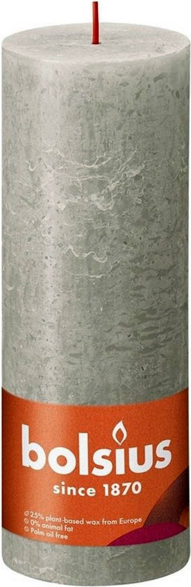 Bolsius Stompkaars Sandy Grey Ø68 mm - Hoogte 19 cm - Zandgrijs - 85 branduren