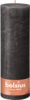 Bolsius Stompkaars Stormy Grey Ø100 mm - Hoogte 30 cm - Donkergrijs - 200 branduren