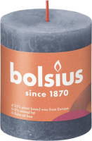 Bolsius Stompkaars Twilight Blue Ø68 mm - Hoogte 8 cm - Blauw/Grijs - 35 branduren