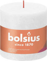 Bolsius Stompkaars Cloudy White Ø100 mm - Hoogte 10 cm - Wit - 62 branduren