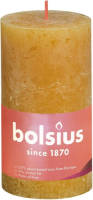 Bolsius Stompkaars Honeycomb Yellow Ø68 mm - Hoogte 13 cm - Geel - 60 branduren