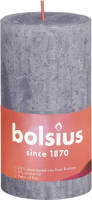 Bolsius Stompkaars Frosted Lavender Ø68 mm - Hoogte 13 cm - Grijs/Lavendel - 60 branduren