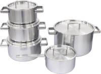 Habonne King pannenset 5 delig - RVS