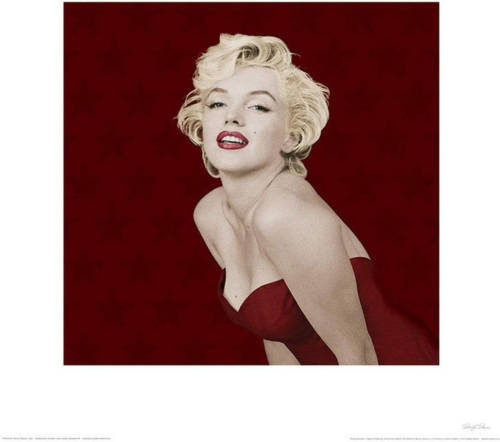 Pyramid Kunstdruk Marilyn Monroe Star 40x40cm