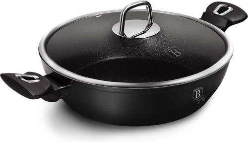 Berlinger Haus BerlingerHaus Pan - 1850 - met deksel - 28cm Black