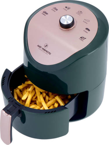 Just Perfecto Airfryer 3.5L - 1200W - Inclusief Grillplaat - Groen