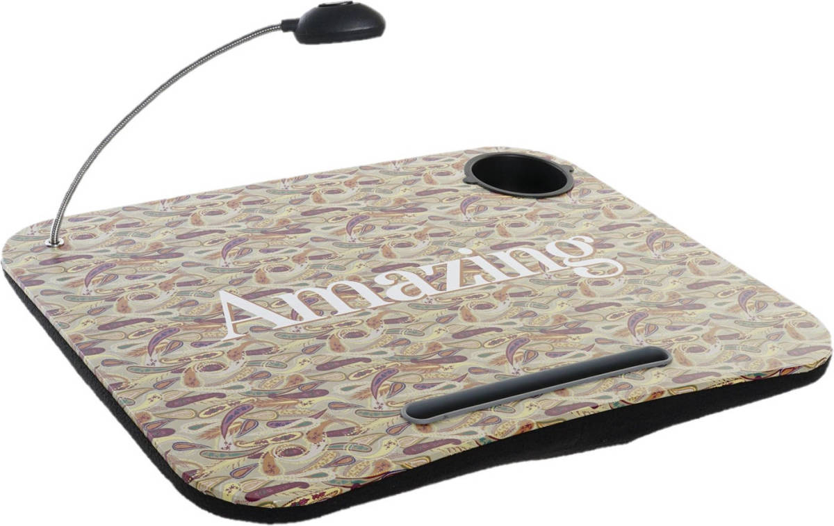 Items Schootkussen/laptray met LED verlichting 48 x 38 cm Amazing print gekleurd - Dienbladen