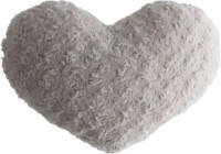 Atmosphera Pluche kussen hart beige 28 x 36 cm - Sierkussens