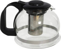 Gerimport Glazen theepot 1600 ml met filter/infuser en handvat - Theepotten