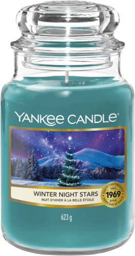 Yankee Candle Geurkaars Medium Winter Night Stars - 13 cm / ø 11 cm